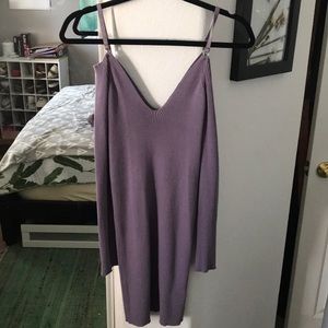 Purple long sleeve dress